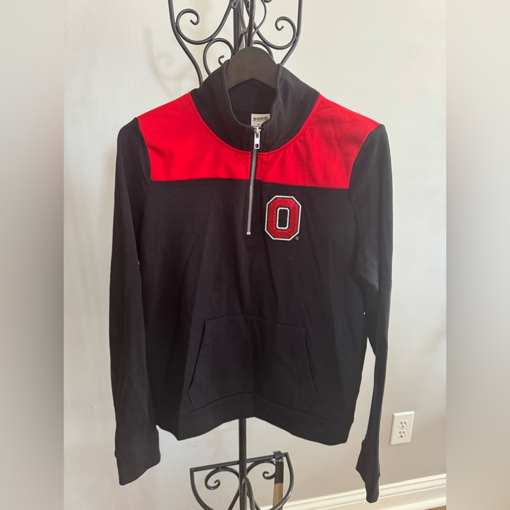 PINK sweatshirt with Ohio State Logo